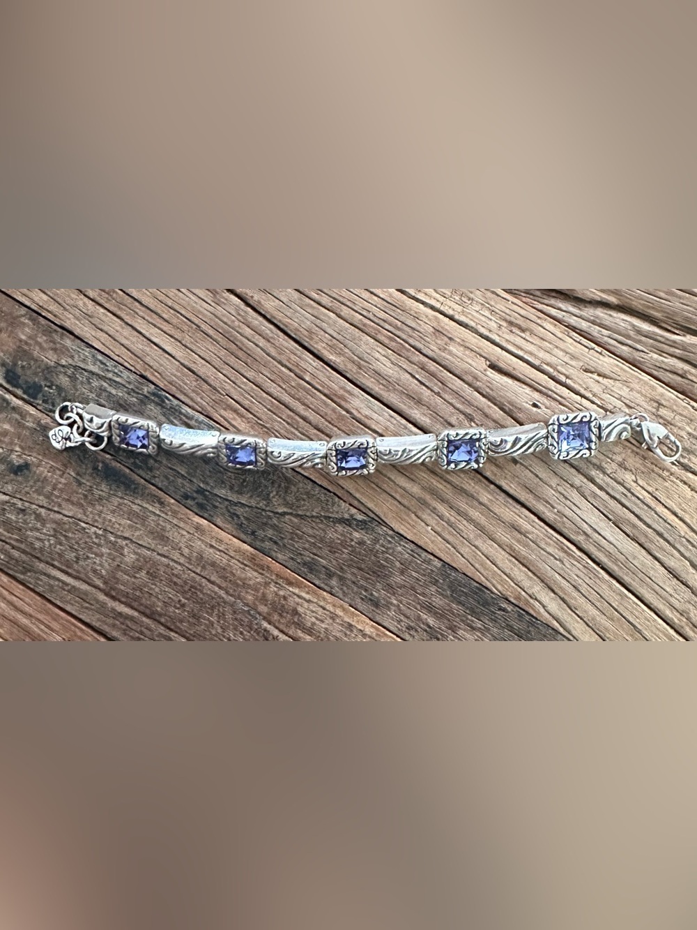 Brighton ❤️Regina Link Bracelet in the silver-purple   Color way - Retired